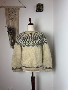 Vintage Icelandic Wool Sweater